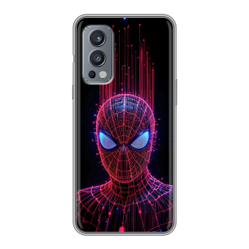 Силиконовый чехол на OnePlus Nord 2 с принтом Spiderman Человек паук Силиконовый чехол на OnePlus Nord 2 с принтом Spiderman Человек паук