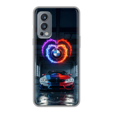 Силиконовый чехол на OnePlus Nord 2 с принтом BMW БМВ Силиконовый чехол на OnePlus Nord 2 с принтом BMW БМВ