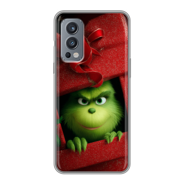 Силиконовый чехол на OnePlus Nord 2 с принтом Новый год Силиконовый чехол на OnePlus Nord 2 с принтом Новый год