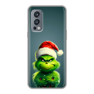 Силиконовый чехол на OnePlus Nord 2 с принтом Новый год Силиконовый чехол на OnePlus Nord 2 с принтом Новый год