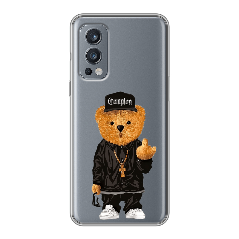 Силиконовый чехол на OnePlus Nord 2 с принтом Мишка Силиконовый чехол на OnePlus Nord 2 с принтом Мишка