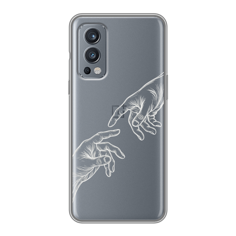 Силиконовый чехол на OnePlus Nord 2 с принтом Сотворение мира Силиконовый чехол на OnePlus Nord 2 с принтом Сотворение мира