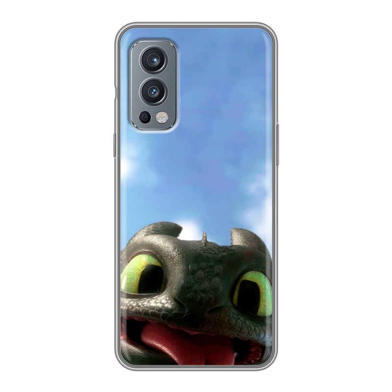 Силиконовый чехол на OnePlus Nord 2 с принтом Как приручить дракона Силиконовый чехол на OnePlus Nord 2 с принтом Как приручить дракона