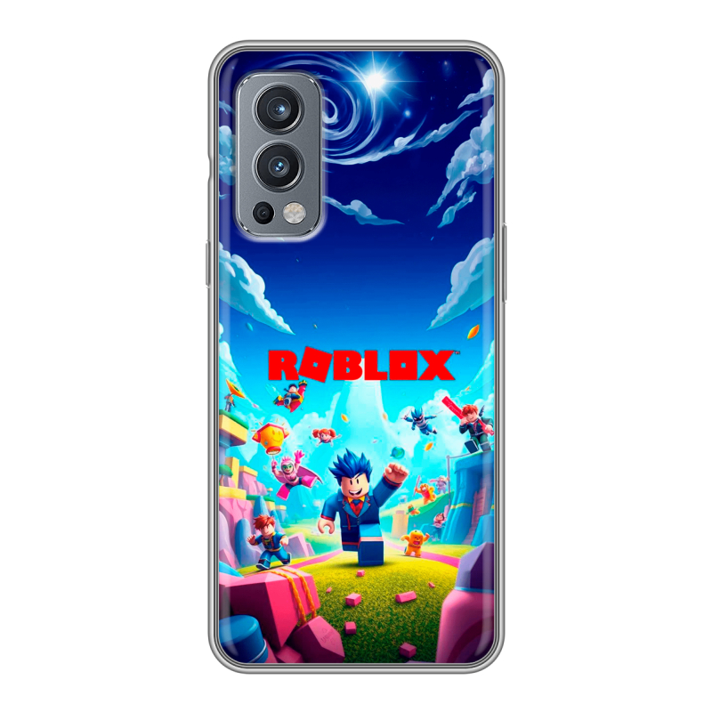 Силиконовый чехол на OnePlus Nord 2 с принтом Roblox Роблокс Силиконовый чехол на OnePlus Nord 2 с принтом Roblox Роблокс
