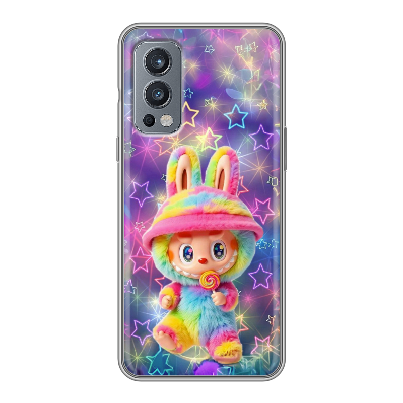 Силиконовый чехол на OnePlus Nord 2 с принтом Labubu Лабубу Силиконовый чехол на OnePlus Nord 2 с принтом Labubu Лабубу