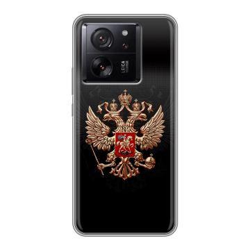 Силиконовый чехол на Xiaomi 13T с принтом Герб России Силиконовый чехол на Xiaomi 13T с принтом Герб России