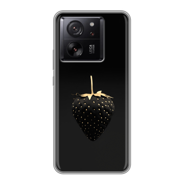 Силиконовый чехол на Xiaomi 13T с принтом Черная клубника Силиконовый чехол на Xiaomi 13T с принтом Черная клубника