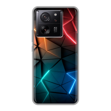 Силиконовый чехол на Xiaomi 13T с принтом Абстракция неон Силиконовый чехол на Xiaomi 13T с принтом Абстракция неон