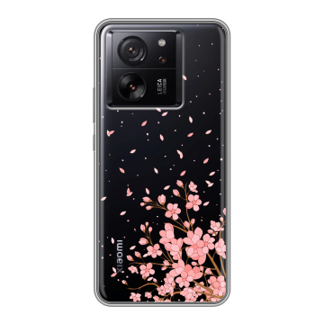 Силиконовый чехол на Xiaomi 13T с принтом Ветка сакуры