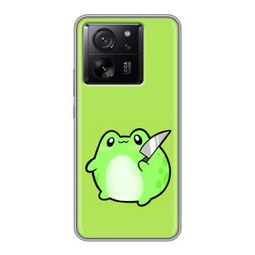 Силиконовый чехол на Xiaomi 13T с принтом Лягушенок Силиконовый чехол на Xiaomi 13T с принтом Лягушенок