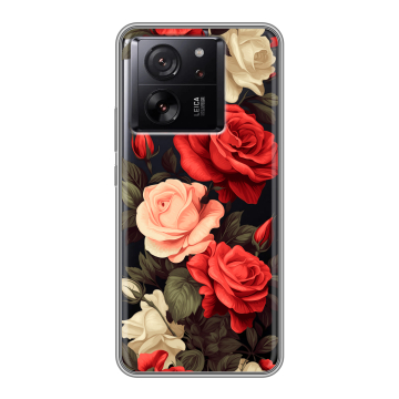 Силиконовый чехол на Xiaomi 13T с принтом Розы