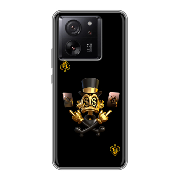 Силиконовый чехол на Xiaomi 13T с принтом Золотой скрудж макдак Силиконовый чехол на Xiaomi 13T с принтом Золотой скрудж макдак
