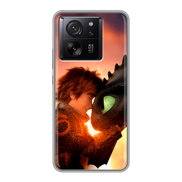 Силиконовый чехол на Xiaomi 13T с принтом Как приручить дракона Силиконовый чехол на Xiaomi 13T с принтом Как приручить дракона