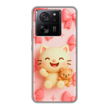 Силиконовый чехол на Xiaomi 13T с принтом для девочек