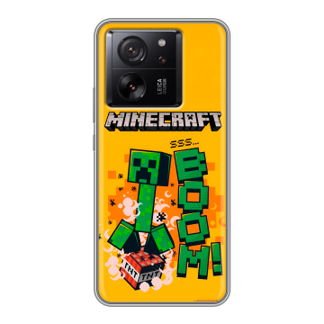 Силиконовый чехол на Xiaomi 13T с принтом Майнкрафт Minecraft Силиконовый чехол на Xiaomi 13T с принтом Майнкрафт Minecraft
