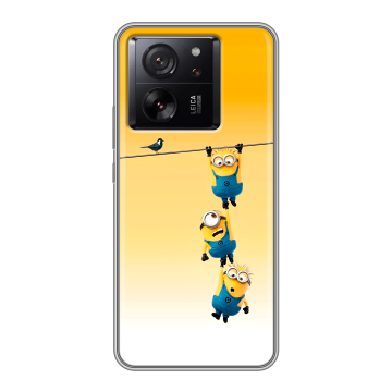 Силиконовый чехол на Xiaomi 13T с принтом Миньоны Силиконовый чехол на Xiaomi 13T с принтом Миньоны