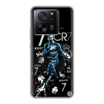 Силиконовый чехол на Xiaomi 13T с принтом Реал Роналдо Силиконовый чехол на Xiaomi 13T с принтом Реал Роналдо