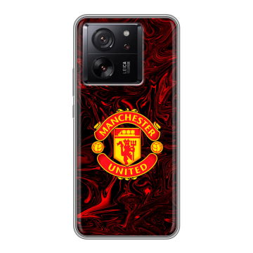 Силиконовый чехол на Xiaomi 13T с принтом Manchester United Силиконовый чехол на Xiaomi 13T с принтом Manchester United