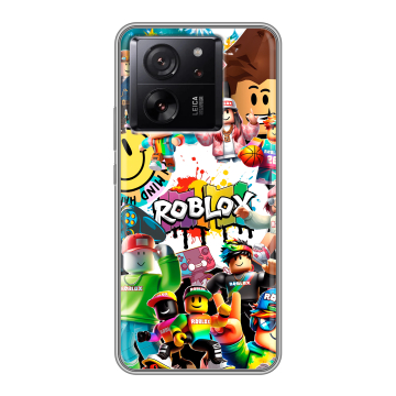 Силиконовый чехол на Xiaomi 13T с принтом Roblox Роблокс Силиконовый чехол на Xiaomi 13T с принтом Roblox Роблокс