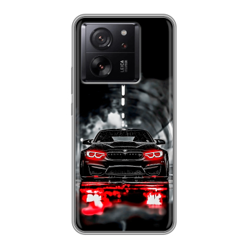 Силиконовый чехол на Xiaomi 13T с принтом BMW БМВ Силиконовый чехол на Xiaomi 13T с принтом BMW БМВ