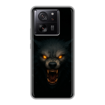 Силиконовый чехол на Xiaomi 13T с принтом Волк Силиконовый чехол на Xiaomi 13T с принтом Волк
