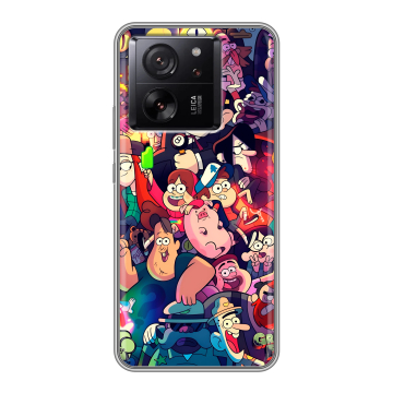 Силиконовый чехол на Xiaomi 13T с принтом Gravity Falls Гравити Фолз Силиконовый чехол на Xiaomi 13T с принтом Gravity Falls Гравити Фолз