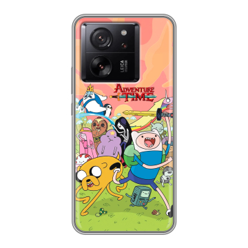 Силиконовый чехол на Xiaomi 13T с принтом Adventure time Время приключений Силиконовый чехол на Xiaomi 13T с принтом Adventure time Время приключений