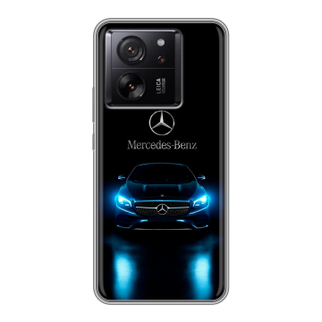 Силиконовый чехол на Xiaomi 13T с принтом Mercedes Мерседес Силиконовый чехол на Xiaomi 13T с принтом Mercedes Мерседес