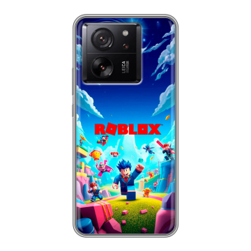Силиконовый чехол на Xiaomi 13T с принтом Roblox Роблокс Силиконовый чехол на Xiaomi 13T с принтом Roblox Роблокс