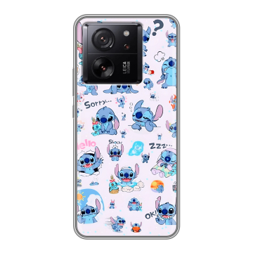 Силиконовый чехол на Xiaomi 13T с принтом Лило и Стич Силиконовый чехол на Xiaomi 13T с принтом Лило и Стич