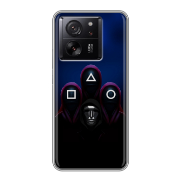 Силиконовый чехол на Xiaomi 13T с принтом Игра Кальмара Силиконовый чехол на Xiaomi 13T с принтом Игра Кальмара