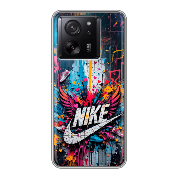 Силиконовый чехол на Xiaomi 13T с принтом Nike Найк Силиконовый чехол на Xiaomi 13T с принтом Nike Найк