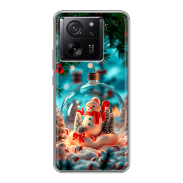 Силиконовый чехол на Xiaomi 13T с принтом Новый год Силиконовый чехол на Xiaomi 13T с принтом Новый год