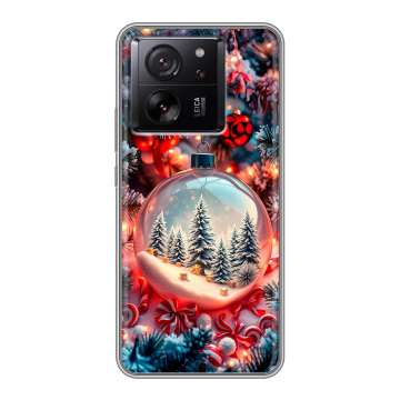 Силиконовый чехол на Xiaomi 13T с принтом Новый год Силиконовый чехол на Xiaomi 13T с принтом Новый год