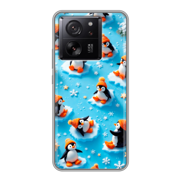 Силиконовый чехол на Xiaomi 13T с принтом Новый год Силиконовый чехол на Xiaomi 13T с принтом Новый год