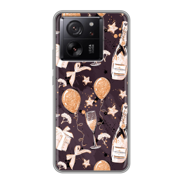 Силиконовый чехол на Xiaomi 13T с принтом Новый год Силиконовый чехол на Xiaomi 13T с принтом Новый год
