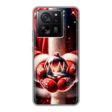 Силиконовый чехол на Xiaomi 13T с принтом Новый год Силиконовый чехол на Xiaomi 13T с принтом Новый год