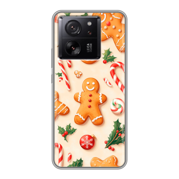 Силиконовый чехол на Xiaomi 13T с принтом Новый год Силиконовый чехол на Xiaomi 13T с принтом Новый год