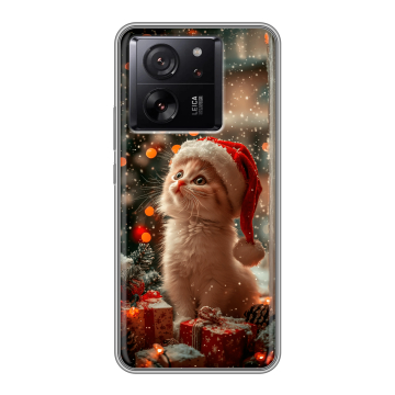Силиконовый чехол на Xiaomi 13T с принтом Новый год Силиконовый чехол на Xiaomi 13T с принтом Новый год