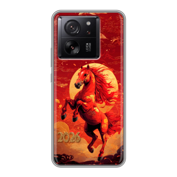 Силиконовый чехол на Xiaomi 13T с принтом Новый год Силиконовый чехол на Xiaomi 13T с принтом Новый год