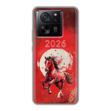 Силиконовый чехол на Xiaomi 13T с принтом Новый год Силиконовый чехол на Xiaomi 13T с принтом Новый год