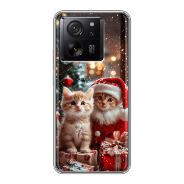 Силиконовый чехол на Xiaomi 13T с принтом Новый год Силиконовый чехол на Xiaomi 13T с принтом Новый год