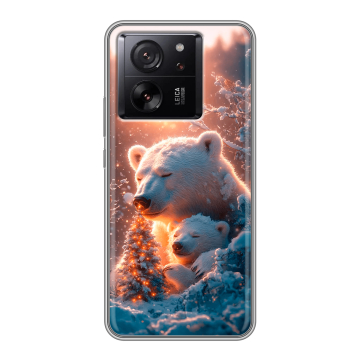 Силиконовый чехол на Xiaomi 13T с принтом Новый год
