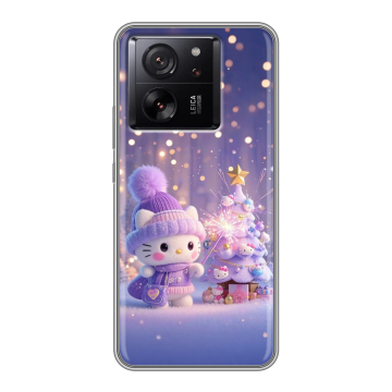 Силиконовый чехол на Xiaomi 13T с принтом Новый год