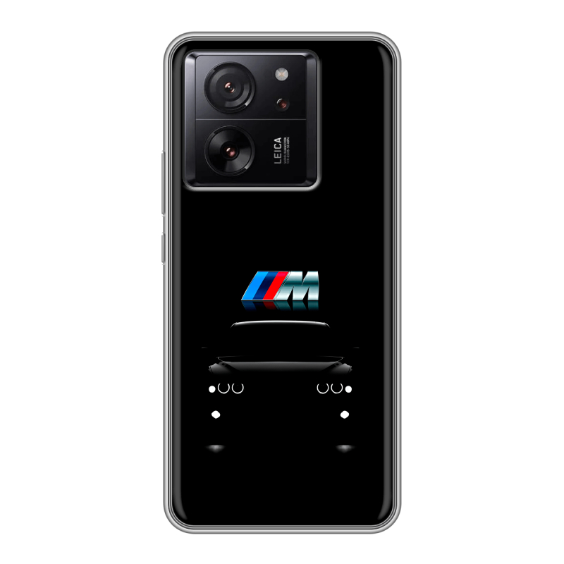 Силиконовый чехол на Xiaomi 13T с принтом БМВ BMW Силиконовый чехол на Xiaomi 13T с принтом БМВ BMW