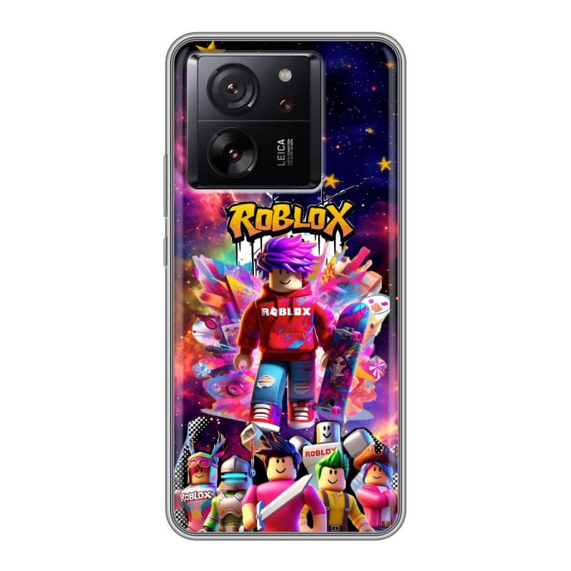 Силиконовый чехол на Xiaomi 13T с принтом Roblox Роблокс Силиконовый чехол на Xiaomi 13T с принтом Roblox Роблокс
