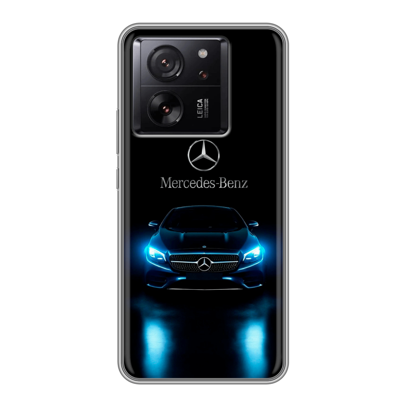 Силиконовый чехол на Xiaomi 13T с принтом Mercedes Мерседес Силиконовый чехол на Xiaomi 13T с принтом Mercedes Мерседес