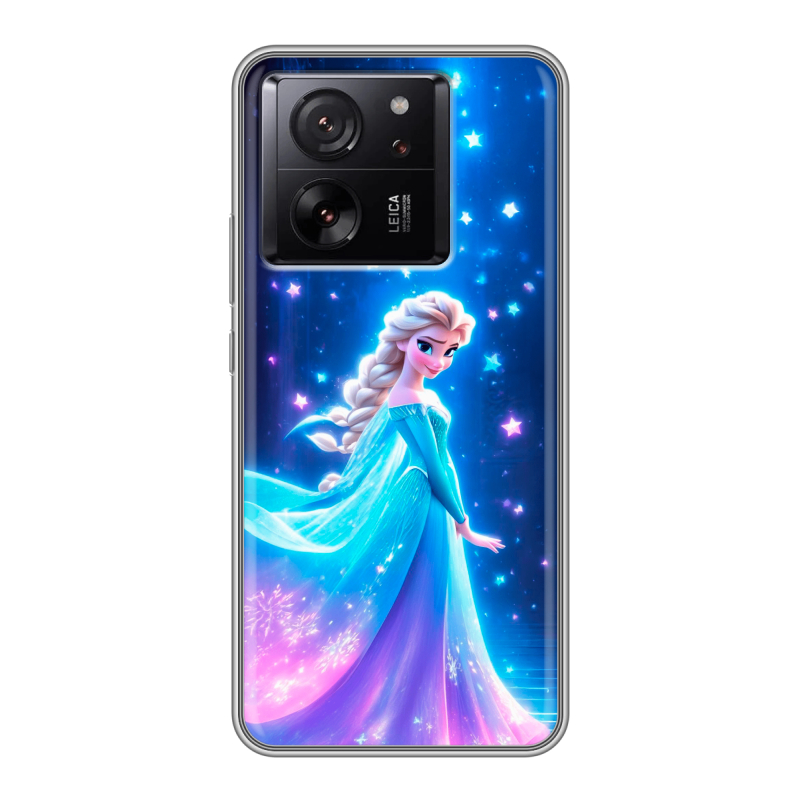 Силиконовый чехол на Xiaomi 13T с принтом Холодное сердце Frozen Силиконовый чехол на Xiaomi 13T с принтом Холодное сердце Frozen