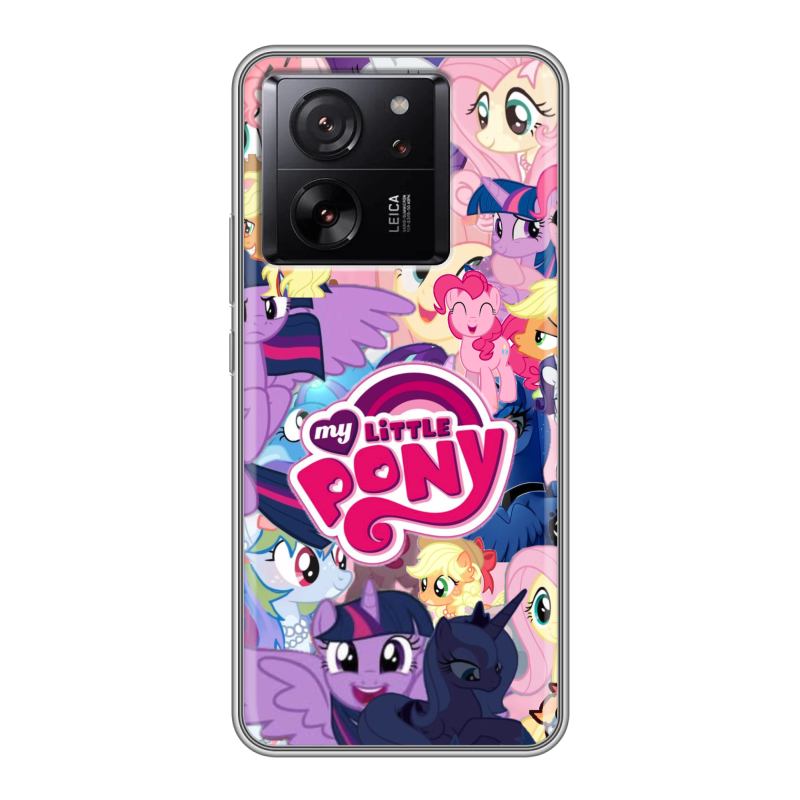 Силиконовый чехол на Xiaomi 13T с принтом My little pony Дружба чудо Силиконовый чехол на Xiaomi 13T с принтом My little pony Дружба чудо