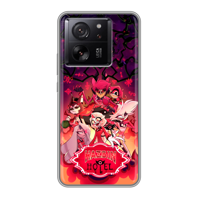 Силиконовый чехол на Xiaomi 13T с принтом Hazbin Hotel Отель Хазбин Силиконовый чехол на Xiaomi 13T с принтом Hazbin Hotel Отель Хазбин